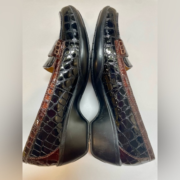 Softspots NIB Black/Brown Patent Loafers - 8.5N - Picture 4 of 6